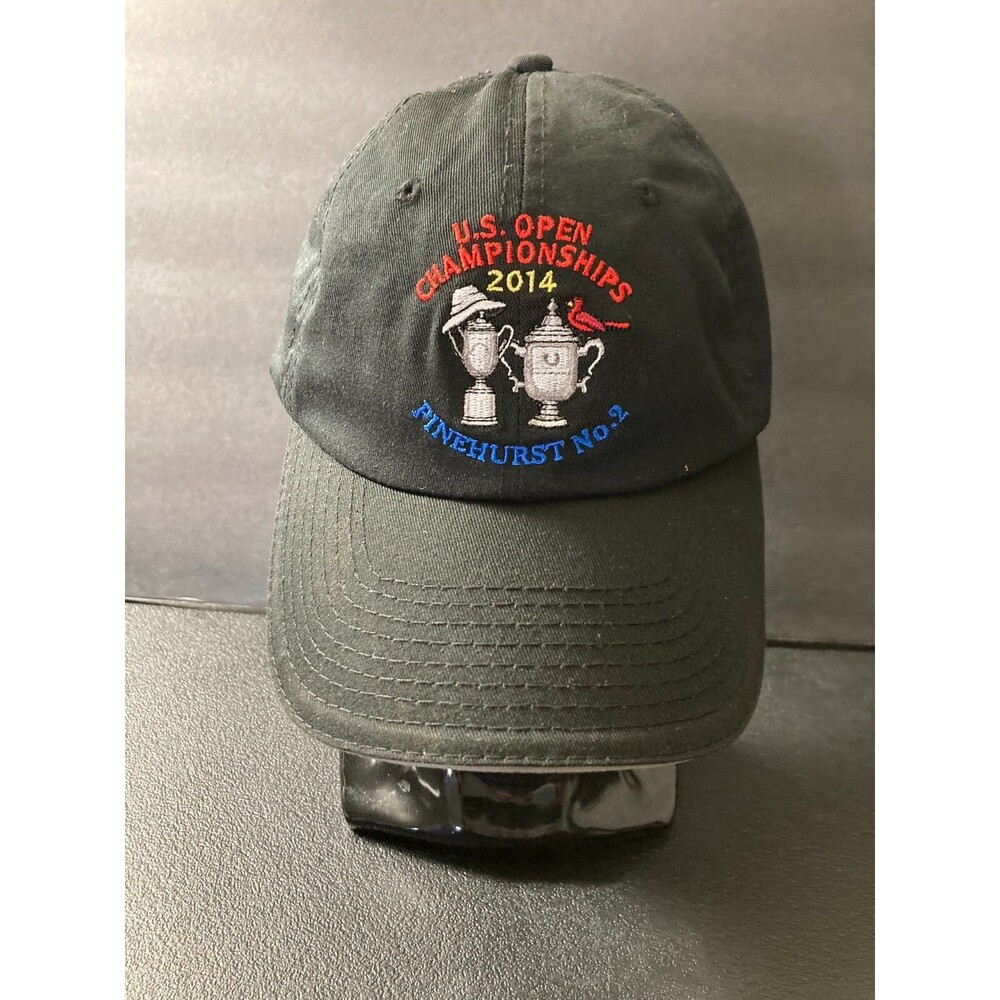 US Open Championships 2014 Pinehurst No 2 Golf Hat Baseball Cap USGA Member Blk